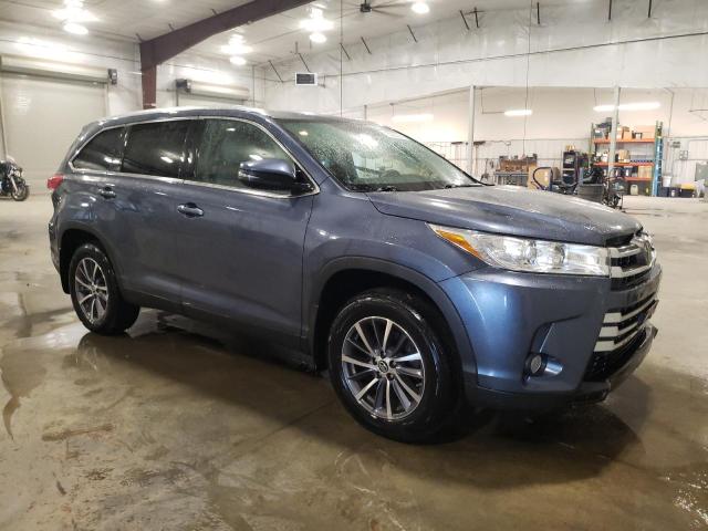 5TDJZRFH8KS991976 - 2019 TOYOTA HIGHLANDER SE Blau Foto 4