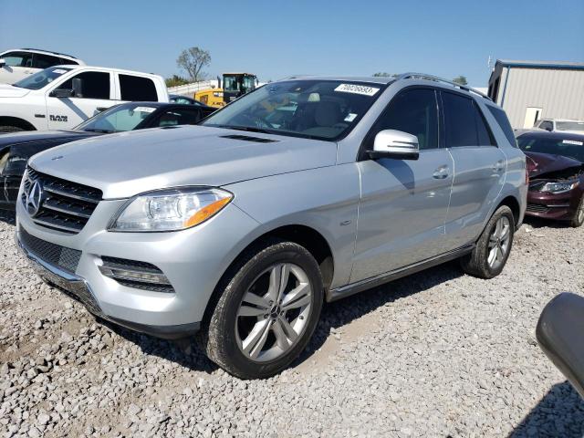 4JGDA5HB6CA003660 - 2012 MERCEDES-BENZ ML 350 4MATIC SILVER photo 1