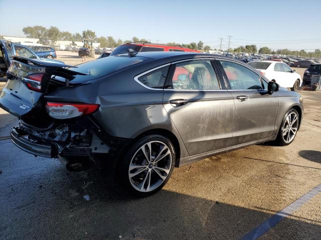 3FA6P0K95LR133185 - 2020 FORD FUSION TITANIUM GRAY photo 3