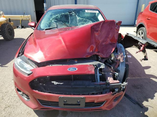 3FA6P0RU3ER378855 - 2014 FORD FUSION TITANIUM HEV BURGUNDY photo 5