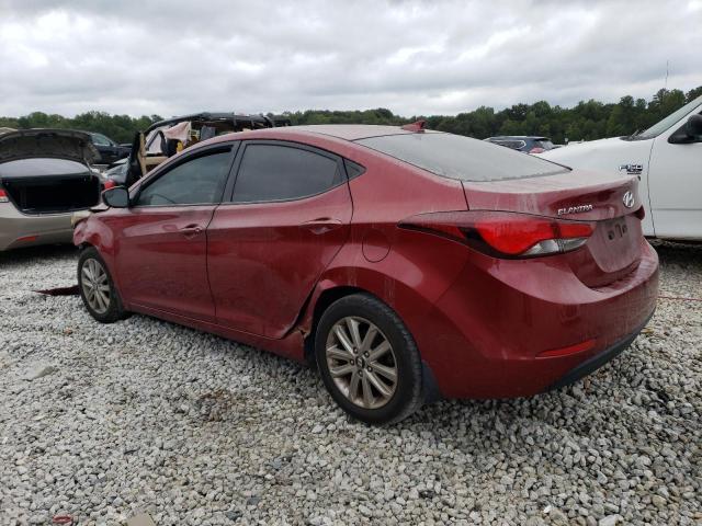 5NPDH4AE2GH657827 - 2016 HYUNDAI ELANTRA SE BURGUNDY photo 2