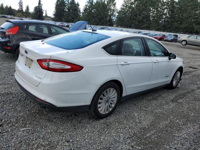 3FA6P0UUXFR143569 - 2015 FORD FUSION S HYBRID WHITE photo 3