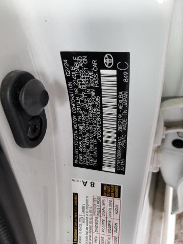 JTDBCMFE8R3050585 - 2024 TOYOTA COROLLA LE WHITE photo 12