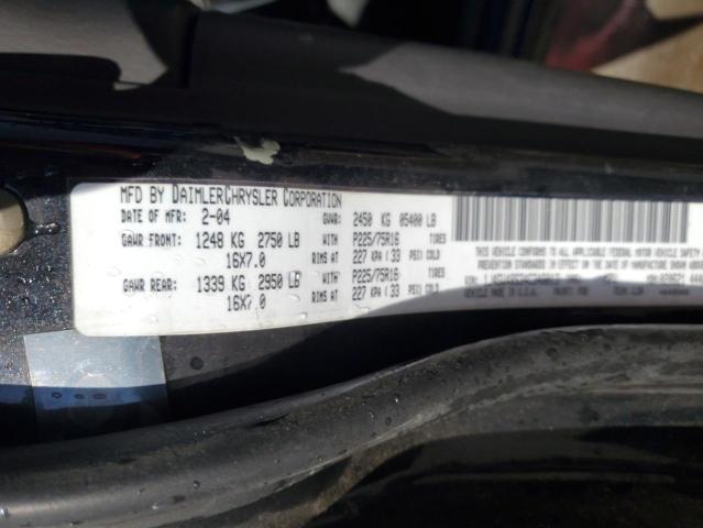 1J4GW48S34C348013 - 2004 JEEP GRAND CHER LAREDO 黑色 照片 13