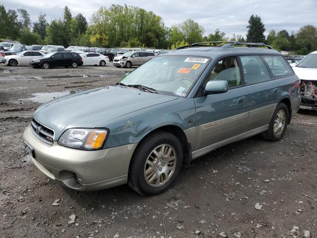 4S3BH806817674765 - 2001 SUBARU LEGACY OUTBACK H6 3.0 LL BEAN BLUE photo 1