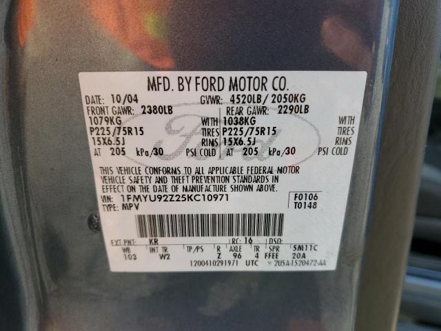 1FMYU92Z25KC10971 - 2005 FORD ESCAPE XLS BLUE photo 13