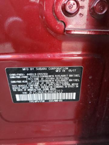 JF2SJAGC6JH404212 - 2018 SUBARU FORESTER 2.5I PREMIUM BURGUNDY photo 12