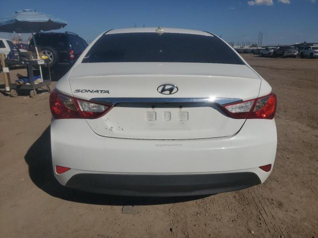 5NPEB4AC2EH829470 - 2014 HYUNDAI SONATA GLS WHITE photo 6