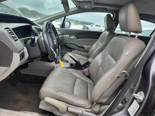 19XFB2F94CE328345 - 2012 HONDA CIVIC EXL ნაცრისფერი ფოტო 7