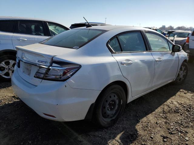 19XFB4F34DE202253 - 2013 HONDA CIVIC HYBRID L WHITE photo 3