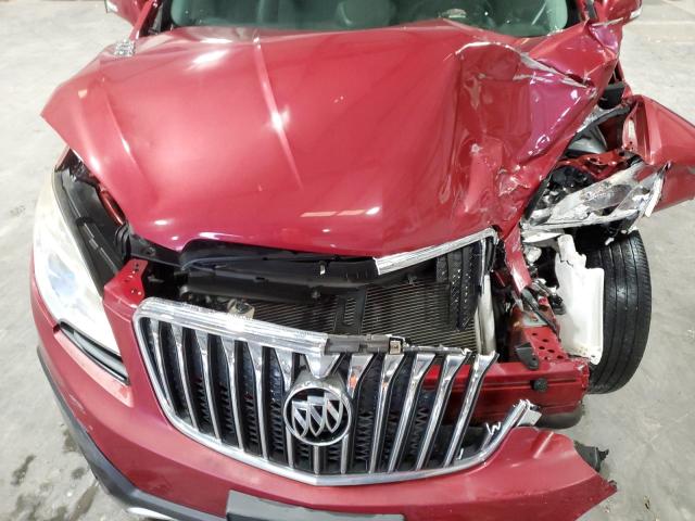 KL4CJASB4EB593530 - 2014 BUICK ENCORE BURGUNDY photo 12
