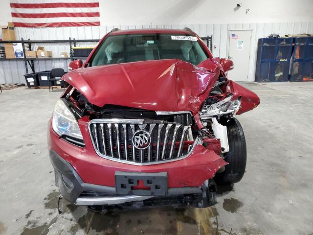 KL4CJASB4EB593530 - 2014 BUICK ENCORE BURGUNDY photo 5