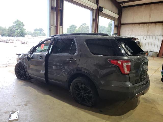 1FM5K7D88HGE36232 - 2017 FORD EXPLORER XLT GRAY photo 2