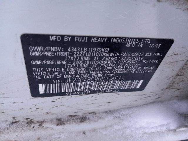 JF2GPABC9H8234613 - 2017 SUBARU CROSSTREK PREMIUM Ağ foto 12