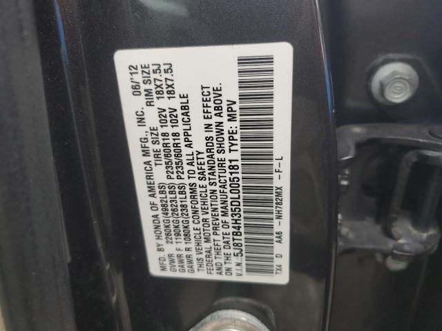 5J8TB4H35DL005181 - 2013 ACURA RDX BLUE photo 13