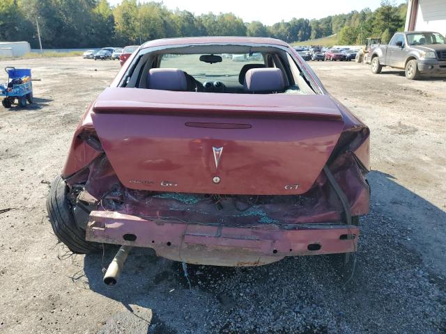 1G2ZH528054147164 - 2005 PONTIAC G6 GT MAROON photo 6