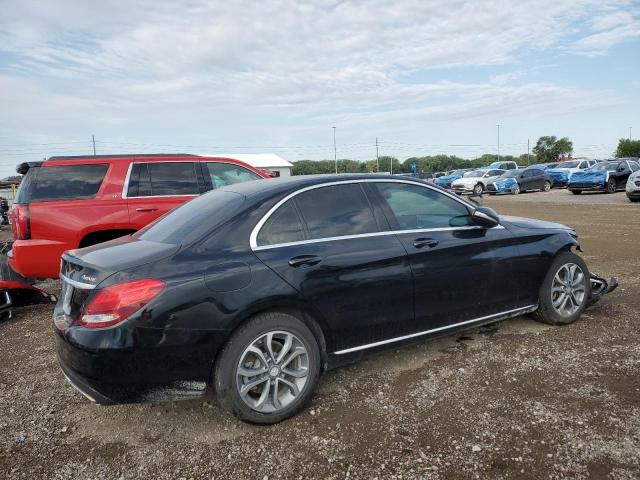 55SWF4KB4FU009467 - 2015 MERCEDES-BENZ C 300 4MATIC BLACK photo 3