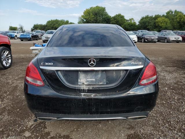 55SWF4KB4FU009467 - 2015 MERCEDES-BENZ C 300 4MATIC BLACK photo 6