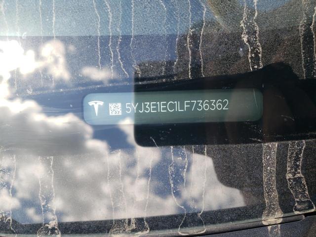 5YJ3E1EC1LF736362 - 2020 TESLA MODEL 3 Сұр фото 12