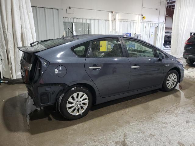 JTDKN3DP5C3005118 - 2012 TOYOTA PRIUS PLUG Сірий фото 3