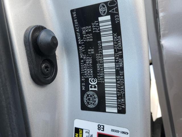 2T1BU4EE0BC733408 - 2011 TOYOTA COROLLA BASE SILVER photo 13