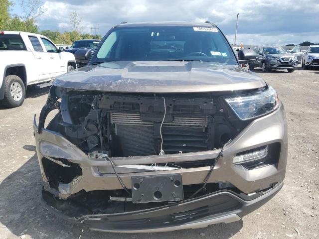 1FMSK8DH7MGB92320 - 2021 FORD EXPLORER XLT BROWN photo 5