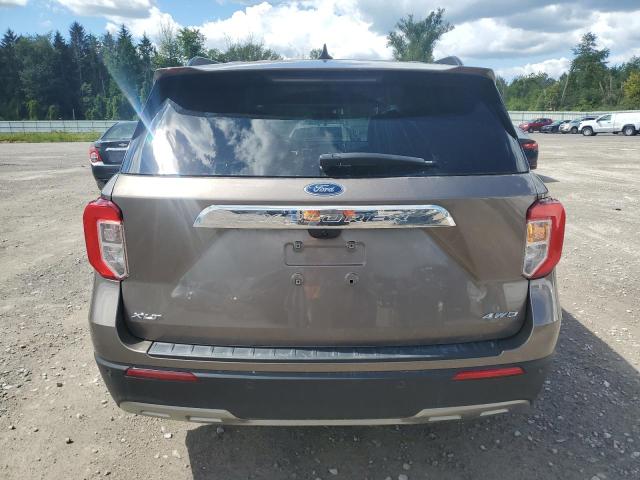 1FMSK8DH7MGB92320 - 2021 FORD EXPLORER XLT BROWN photo 6