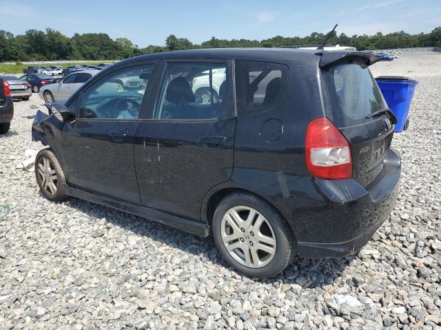 JHMGD386X7S006057 - 2007 HONDA FIT S BLACK photo 2