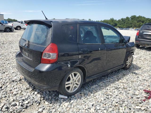 JHMGD386X7S006057 - 2007 HONDA FIT S BLACK photo 3