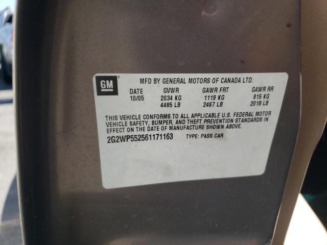 2G2WP552561171163 - 2006 PONTIAC GRAND PRIX 灰色 照片 12