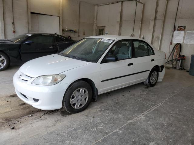 1HGES16374L007198 - 2004 HONDA CIVIC DX VP WHITE photo 1