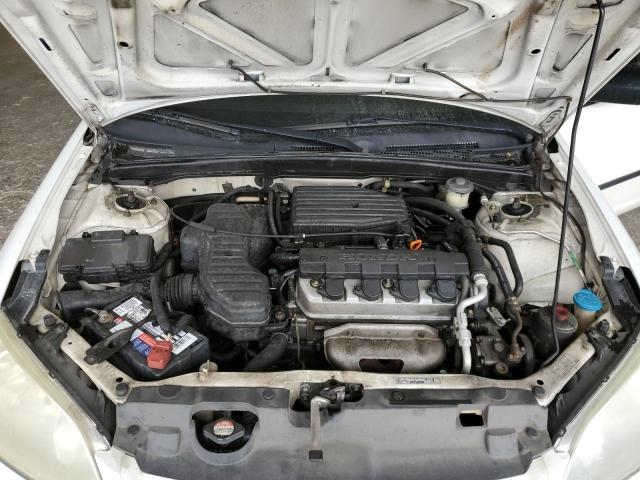 1HGES16374L007198 - 2004 HONDA CIVIC DX VP WHITE photo 11