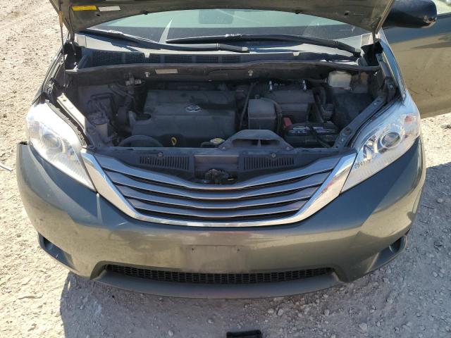 5TDDK3DC3BS005212 - 2011 TOYOTA SIENNA XLE GRAY photo 12