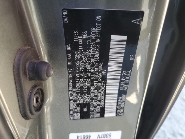 5TDDK3DC3BS005212 - 2011 TOYOTA SIENNA XLE GRAY photo 13