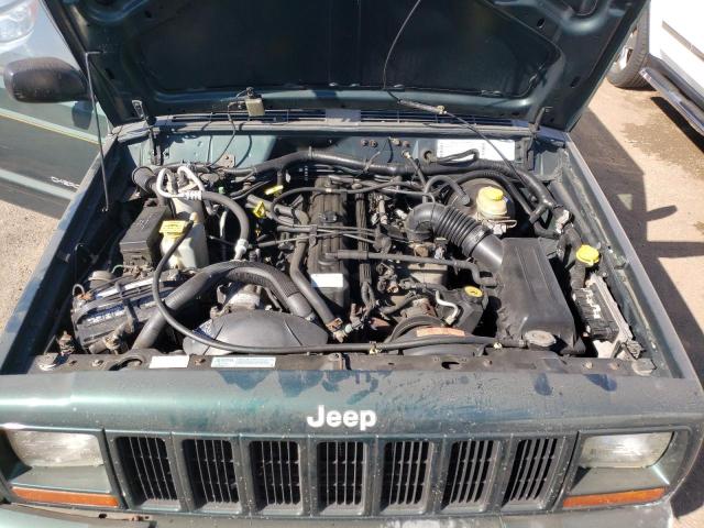 1J4FF58S0YL196277 - 2000 JEEP CHEROKEE CLASSIC GREEN photo 11