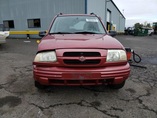 2S3TD52V9X6108532 - 1999 SUZUKI VITARA JX RED photo 5