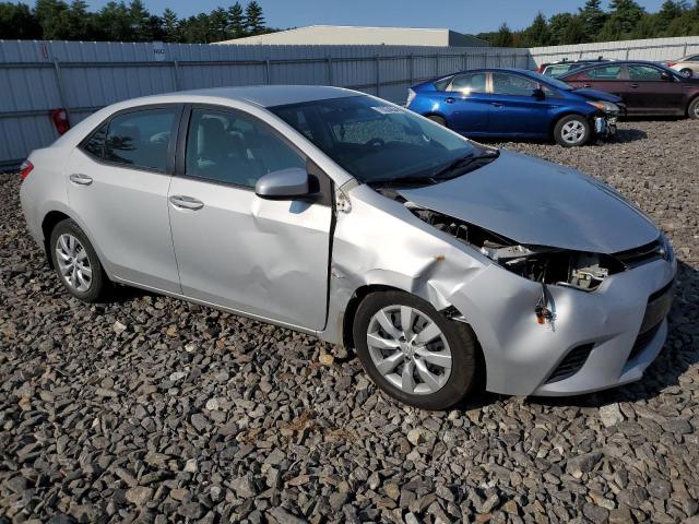 2T1BURHE7FC370474 - 2015 TOYOTA COROLLA L SILVER photo 4