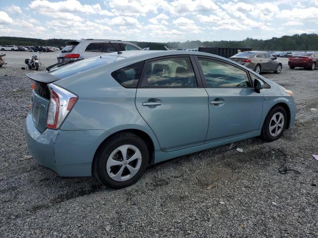 JTDKN3DUXE1738186 - 2014 TOYOTA PRIUS TURQUOISE photo 3