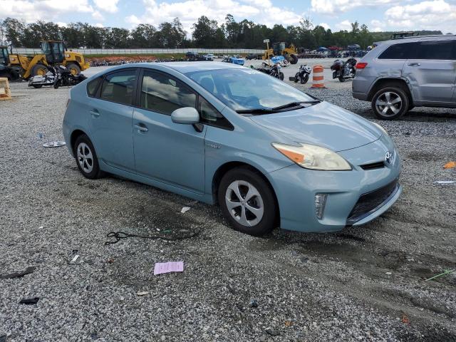 JTDKN3DUXE1738186 - 2014 TOYOTA PRIUS TURQUOISE photo 4
