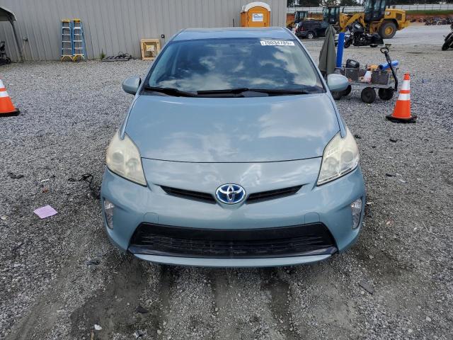 JTDKN3DUXE1738186 - 2014 TOYOTA PRIUS TURQUOISE photo 5