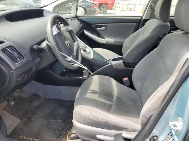 JTDKN3DUXE1738186 - 2014 TOYOTA PRIUS TURQUOISE photo 7