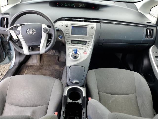 JTDKN3DUXE1738186 - 2014 TOYOTA PRIUS TURQUOISE photo 8