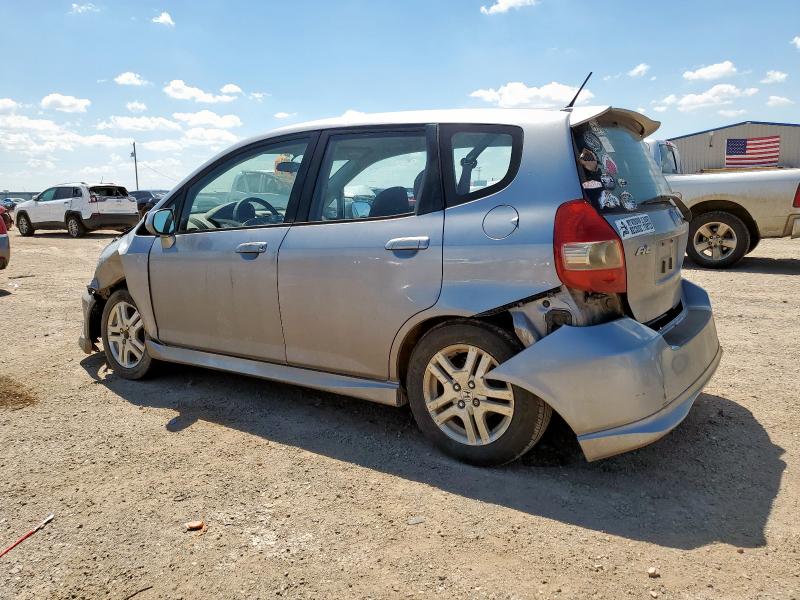JHMGD37668S055484 - 2008 HONDA FIT SPORT SILVER photo 2
