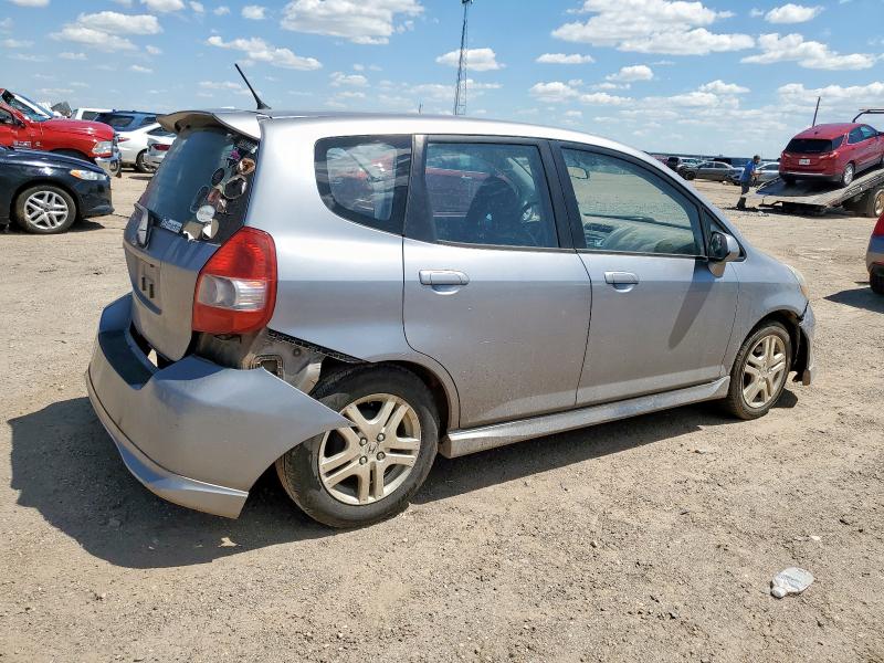JHMGD37668S055484 - 2008 HONDA FIT SPORT SILVER photo 3