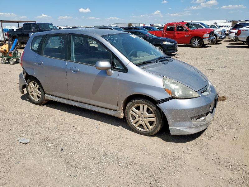 JHMGD37668S055484 - 2008 HONDA FIT SPORT SILVER photo 4