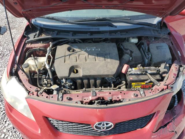 1NXBU40E49Z058596 - 2009 TOYOTA COROLLA BASE Kırmızı fotoğraf 11