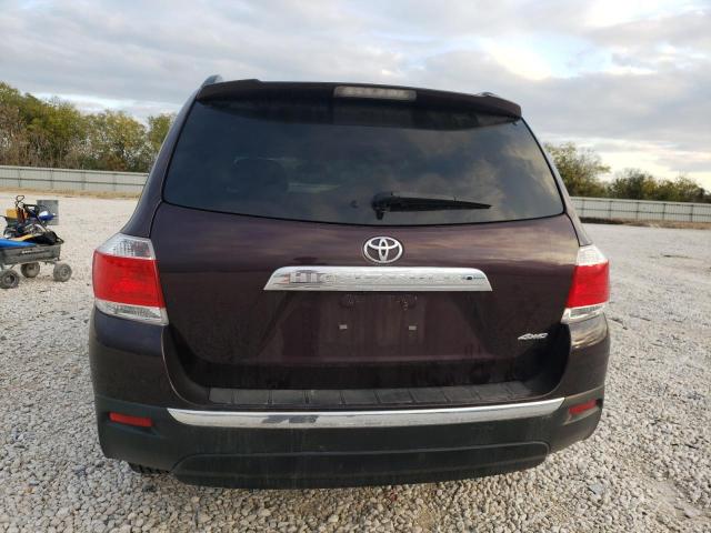 5TDBK3EH0CS168077 - 2012 TOYOTA HIGHLANDER BASE PURPLE photo 6