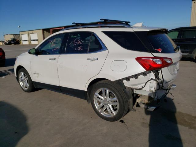 2GNAXNEX7J6152473 - 2018 CHEVROLET EQUINOX PREMIER WHITE photo 2