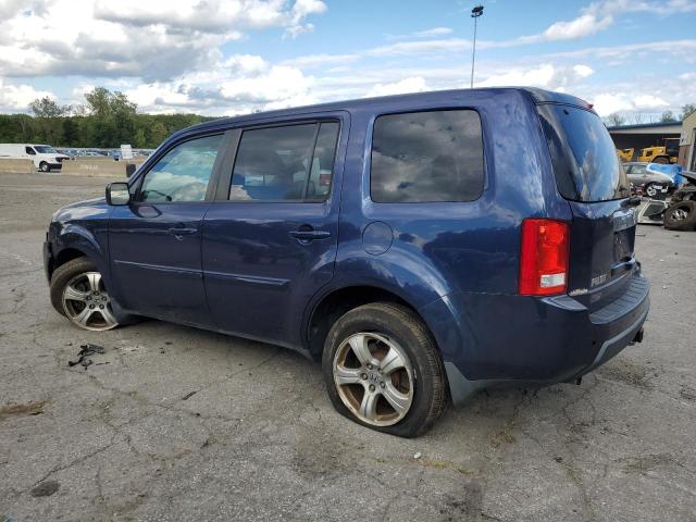 5FNYF4H59EB042166 - 2014 HONDA PILOT EXL BLUE photo 2