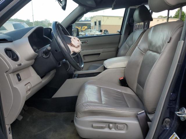 5FNYF4H59EB042166 - 2014 HONDA PILOT EXL BLUE photo 7